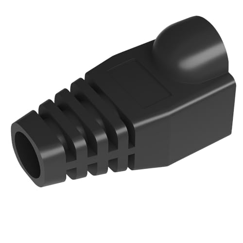 FEDUS 50-Pack Cat6 / Cat5e RJ45 Strain Relief Boots, RJ45 Boot, Cat 6 Boot, Cat6 Ethernet Boots, Blue, Suitable for 6.5mm (0.25in) Ethernet Cables