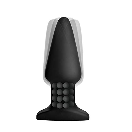 Butt plug télécommandé doté de perles rotatives et 8 rythmes vibrants intenses - 2