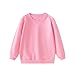 2-Pack Unisex Kids Basic Crewneck Sweatshirt Toddler Long Sleeve Tops Comfy Cotton Pullovers for Boys Girls 1-11 Years