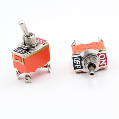 Tuimelsschakelaar orange 15A E-TEN1221 micro schakelaar pour rénover vos lampes et appareils d'atelier