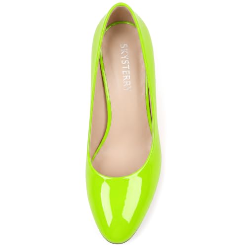 Image of SKYSTERRY Women's Low Heel Dress Pumps Shoes 2 Inch