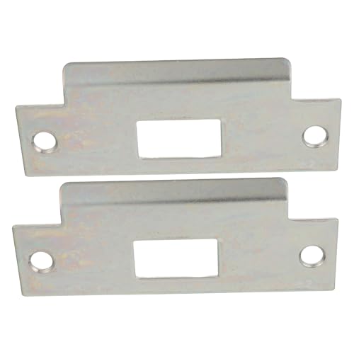 Placa del pestillo de puerta metálica SHINEOFI para el hogar, 2 piezas 2