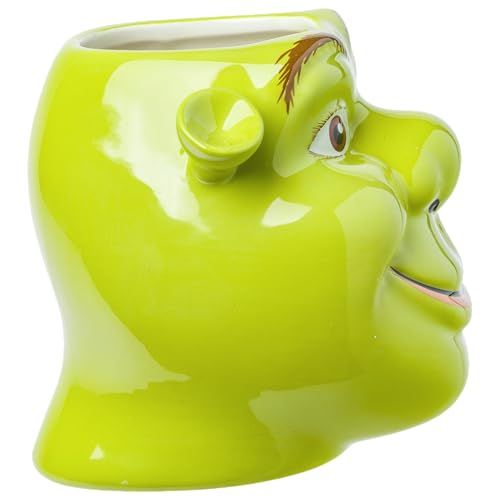 Silver Buffalo Shrek 3D Sculpted Ceramic Mug, 20 Ounces