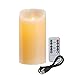 Koelaa Vela LED Recargable USB con Control Remoto, Velas sin llama, Decoración para Salón, Bodas, Halloween, Navidad - 7.5x10cm