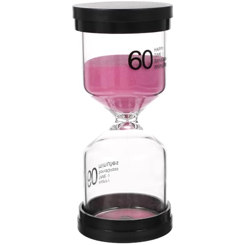 SMASOLO 創意黒蓋砂時計デスクアクセサリー 学習用インテリア装飾 プレゼントに