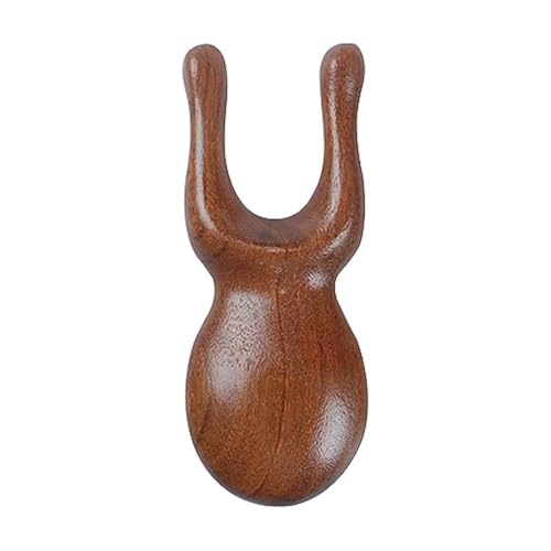 OULIGET Natural Wooden Nose Guasha Massage Tools Anti-Static Eyes Facial Wood Gua Sha Tool face Manual Massager Tool Multifunctional Handheld Meridians Acupoint Massage Tool 1 Pieces.