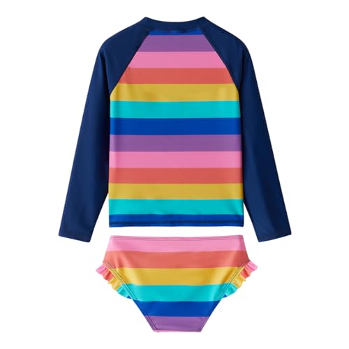 Image of Toddler Girls Swimsuit Rash Guard Sets 2-Piece Bathing Suits UPF 50+ Summer Kids Swimwear 2-7T