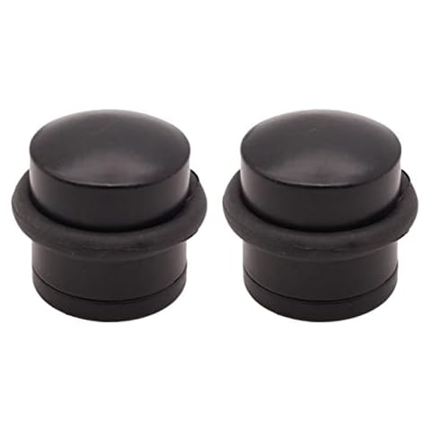 Matt Black Door Stop Dome - Pack of 2 Cover