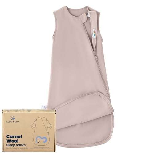 kaiya baby Unisex Sleeping Bag for Babies and Toddlers 0.5 Tog Sleep Sack 0-6 Months Newborn Sleep Sack Wearable Blanket Baby One Piece Sleeveless Gifts for Baby