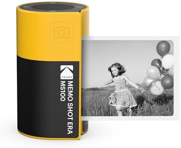 KODAK Memo Shot ERA Kids Instant Digital Camera and Photo Label Printer (Yellow, Camera + 1 Roll) KODAK Memo Shot ERA Kids Instant Digital Camera and Photo Label Printer (Yellow, Camera + 1 Roll)