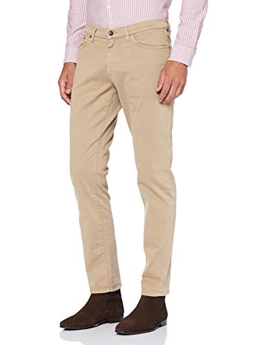GANT Slim Desert Jeans Pantalón de Vestir, Dry Sand, 36W x 32L para Hombre