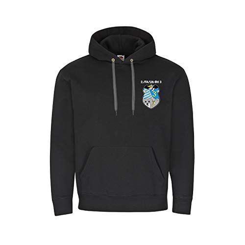 Polo militaire Copytec noir avec insigne bataillon Leopard taille S