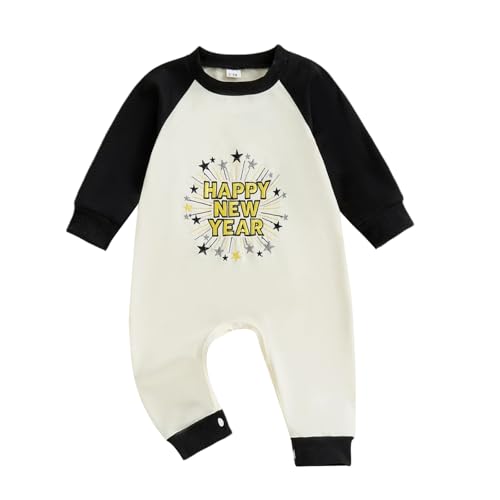 BeQeuewll New Year Sweatshirt Jumpsuit