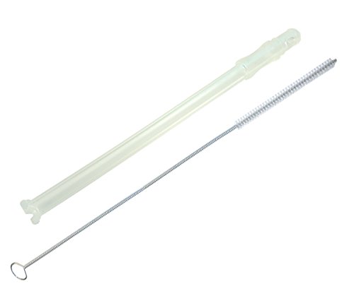 Tubo de aspiración de leche 5313232961 compatible con DeLonghi + Renz cepillo de limpieza de 4 mm para cafeteras automáticas Cover
