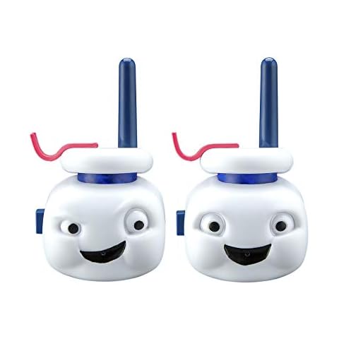 Ghostbusters Stay Puft Marshmallow Man Walkie Talkies for Kids, 2 Way Radio Long Range with character graphics and styling, Handheld Kids Walkie Talkies, Outdoor Indoor Adventure Game Play Cover