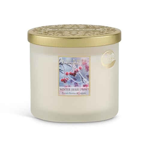 Bougie parfumée cadeau idéal avec cire de soja naturelle et joli pot en verre