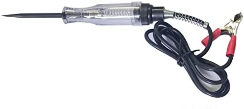 EFORCAR Circuit Tester,6v 12v 24 v Dc Electrical Indicator Light Systems Long Probe Continuity Test Automatic Car Motorcycles Bulldozers Voltage (1 Pcs)