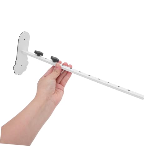 Support de montage pour bureau en acier inoxydable blanc réglable x2 - 6