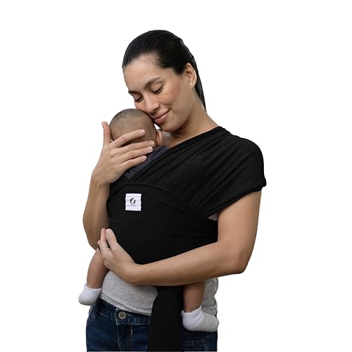 ELDOMA Black Baby Wrap Carrier - Lightweight, Breathable Baby Sling, Hands Free...