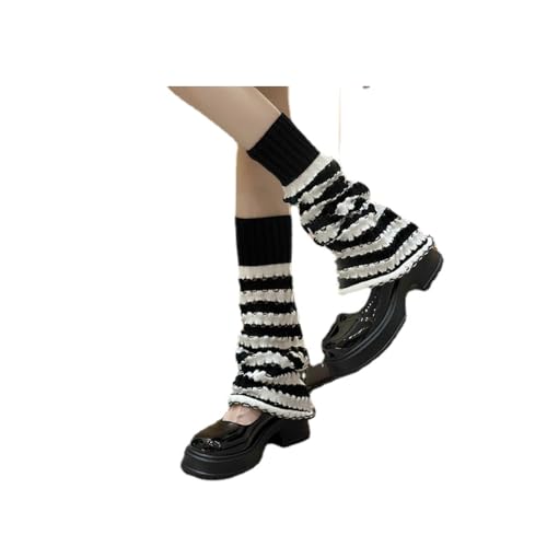Image of Women Leg Warmer Vintage Striped Leg Socks for Spicy Girls Cute Slim
