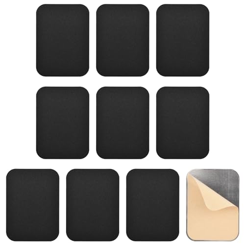 UFURMATE Plaque de couverture de trou de clé, 10 pièces, Écusson de réparation en fer, Plaques de couverture de serrure de porte auto-adhésives, Plaques de...