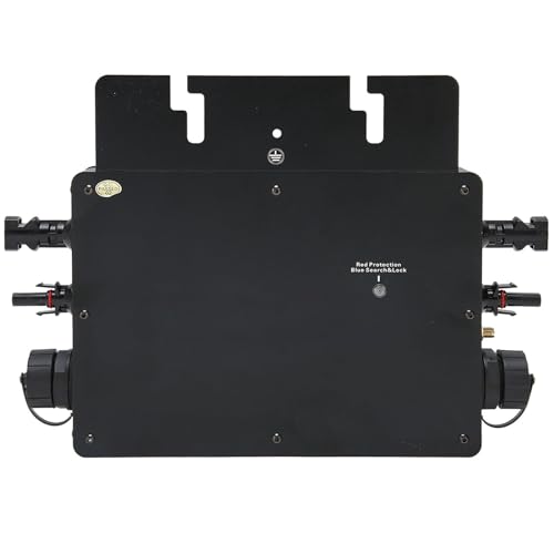 Aluminum Alloy Application Solar Micro Inverter Phone Monitoring Solar Inverter 2x500w 2x18a Charge Priority Fault Shutdown for Factory (US Plug 120V)