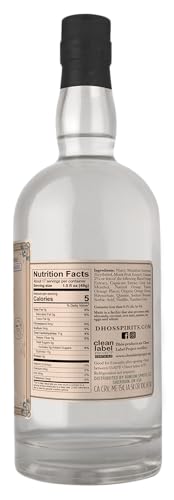 Dhos Orange - Non-Alcoholic Liquor With Orange, Tangerine, Sweet Vanilla & Spice - Non-Alcoholic Spirit To Mix Delicious Margaritas & Mocktails - Keto-Friendly, Zero Sugar, Zero Proof - 750 ML