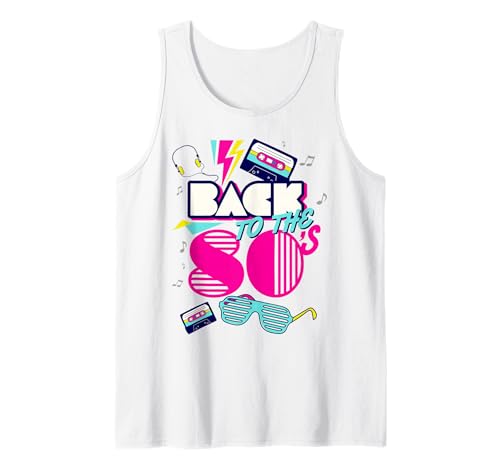 Retour des années 80's Tees Vintage Retro I Love 80's Graphic Design Débardeur