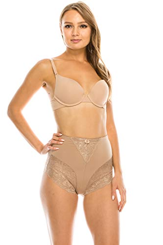 Women's 6 Pack High Waist Cool Feel Brief Underwear Panties S-5xl