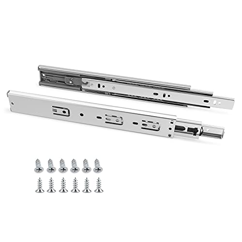 Image of Gobrico 20 Inch 100 LB Capacity Full Extension Soft /Self Close Ball Bearing Side Mount Drawer Slides - 10 Pair Pack