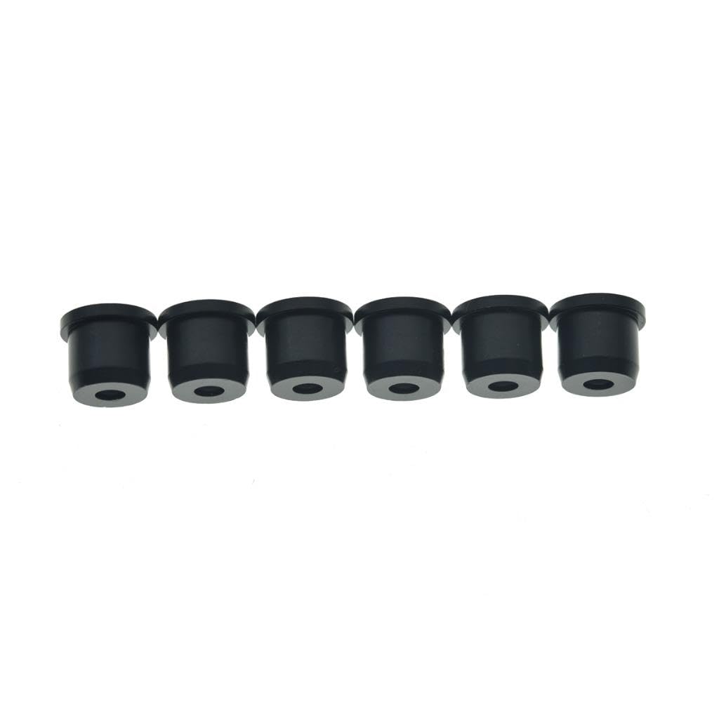 Dopro Set of 6 Brass String Through Body String Ferrules 5/16" String-Thru Ferrules for American Standard/Vintage Tele/Telecaster Upgraded version Black - Image 3