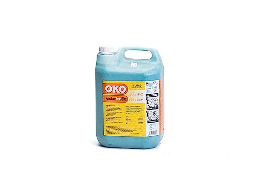OKO PF Bike es un líquido antipinchazos de neumáticos con cámara para bicicletas de carrera y carretera. Fórmula de reparación de pinchazos ecológica y duradera para pinchazos de hasta 4 mm.