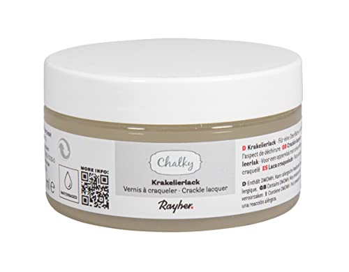 Rayher Barniz craquelador Chalky, 100 ml, para efecto vintage y Shabby Chic, 35051000