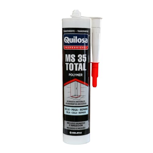 QUILOSA - SELLADOR POLIMERO MS-35 PEGA Y SELLA 300 ML - TRANSPARENTE