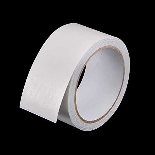 Image of HARFINGTON Tarpaulin Repair Tape, 2 inch x14.6ft Universal Waterproof Awning Cloth Repair Tape for Crafts Home Improvement Outdoor Tent, White