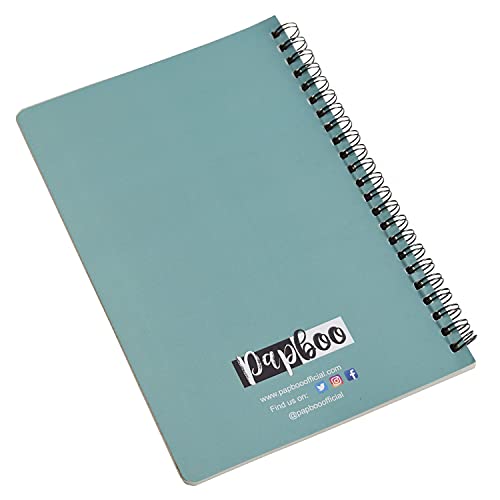 Image of PAPBOO A5, Easy to Carry, Dreams & Do More, Spiral Wiro Notebook : 100 GSM Natural Shade Paper, Dot Grid, 2 * 120 Pages, Journal, Diary, Gift