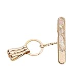 3carat バッグキークリップ エレガントシェル ホワイト キーホルダー 2秒で鍵が見つかる おしゃれ レディース 人気 ギフト