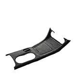 イタリア製スーパースエード製カーセンターコンソールギアシフトパネルトリムカバー メルセデスベンツ Aクラス W176 CLA C117 GLA X156 2013-2018対応(Black)