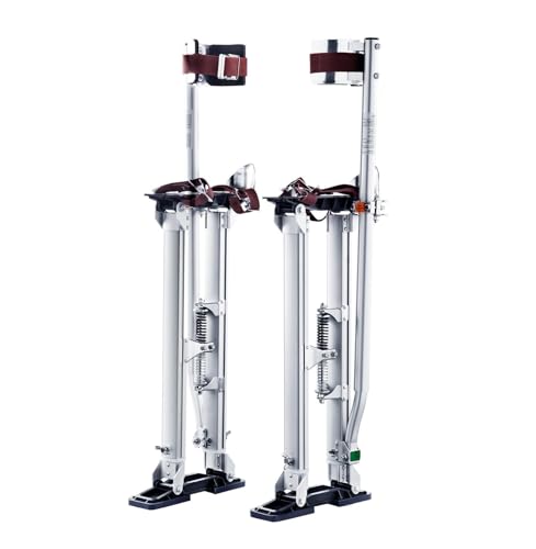 Drywall Stilts Aluminum Tool Stilts 24''-40'' Adjustable Painting Silver