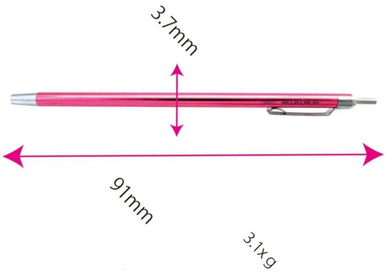 Image of OHTO MINIMO 0.5mm Pocket-Size Ultra Compact Ballpoint Pen (Pink Body Ink Black 0.5mm) - Durable Metal Design, Refillable Ink, Smooth Writing for Notes & Signatures. AP-Certified JAPAN