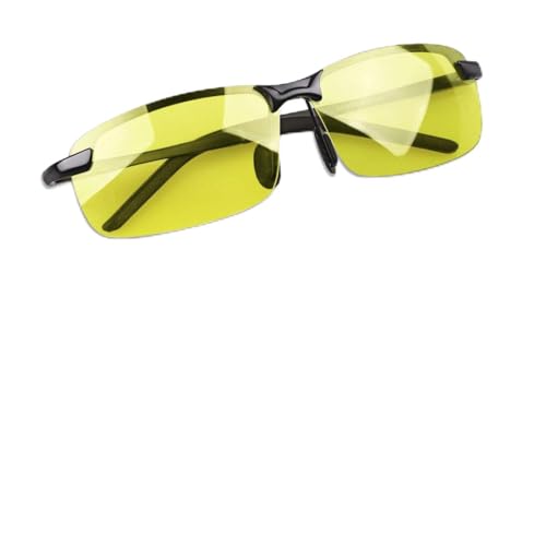Occhiali Da Sole Polarizzati Fotocromatici Al-Mg Metallo Cornice Ultra Leggero per Uomo e Donna Protezione 100% UVA UVB Rectangular Sportivi Ciclismo Occhiali Guida Biking Golf