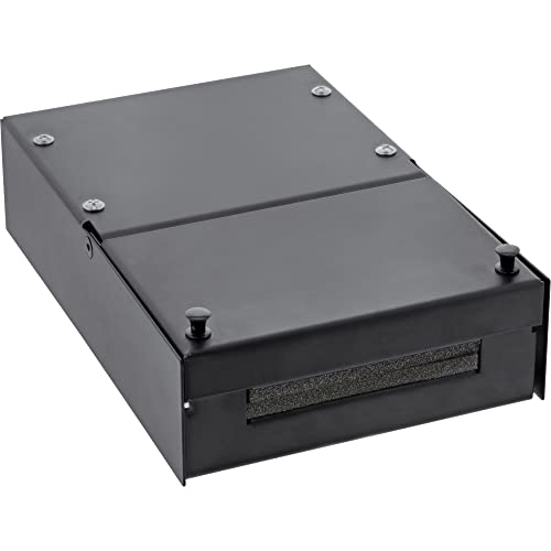 Boîte de jonction Keystone RJ45 InLine 76202X en métal noir haute densité