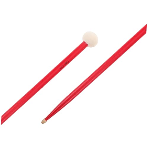 Baquetas para tambor marchante de madera de maple con doble extremo y cabeza de fieltro suave, accesorio de percusión miniatura 3