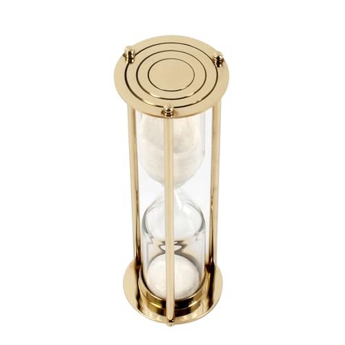 Sablier en laiton haut de gamme objet de collection vintage 15 cm - 2
