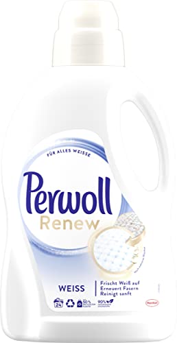 Perwoll Renew Weiß (24 Waschladungen), Waschmittel für weiße Wäsche, Feinwaschmittel stärkt die Fasern und verbessert die Farbintensität Cover
