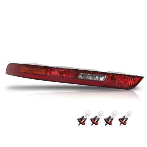 PIT66 Rear Left Lower Bumper Tail Light Compatible with Audi Q3 2016-2018 8UD945096B, 8UD945095B, 8UD 945 096 B, 8UD 945 095 B Red Lens