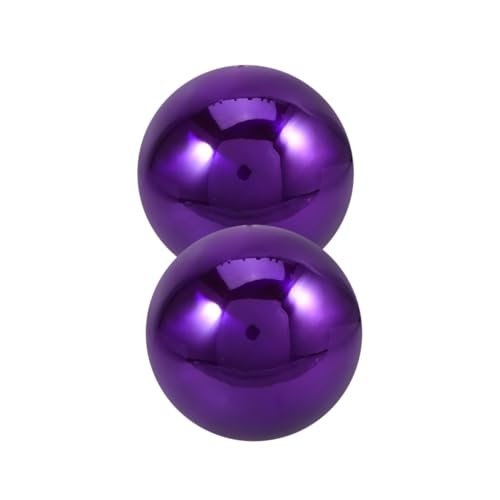 GALPADA Garden Mirror Reflective Ball 2pcs Stainless Steel Gazing Balls Decorative