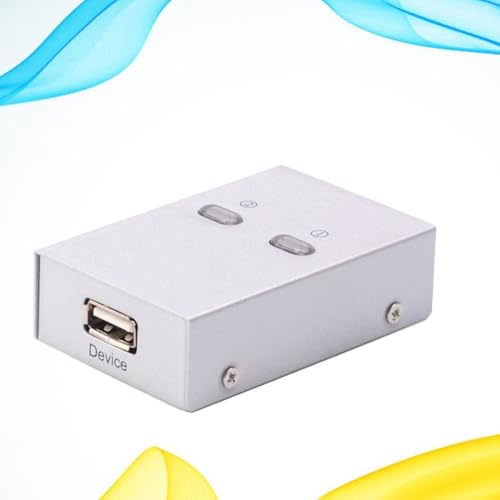 Compartidor de impresora USB automático con dos puertos y conmutación rápida 4