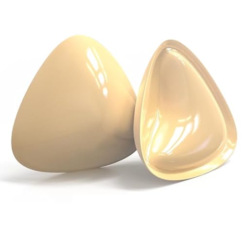 MEDOUTONG Lot de 2 paires de coussinets adhésifs double face pour soutien-gorge push-up pour femme et fille, jaune, D