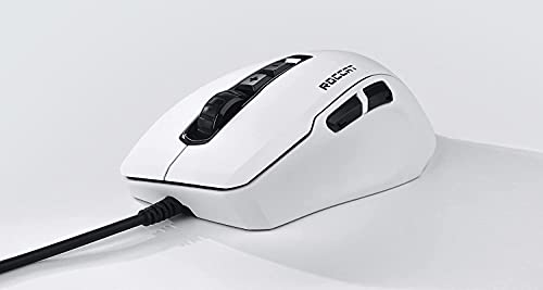 Roccat Kone Pure Ultra Souris de Jeu Ergonomique légère 16 000 dpi avec capteur Optique RGB éclairage Ultra léger Blanc